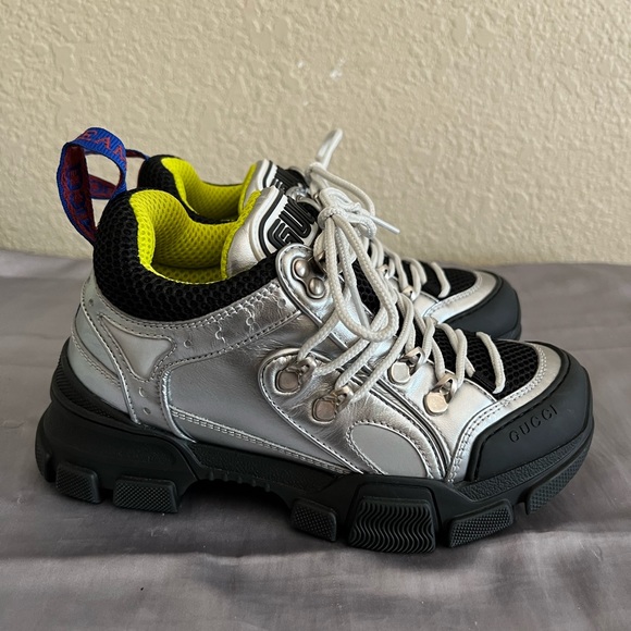 Gucci Flashtrek Trainer Shoes Sneakers 35 NEW - Picture 12 of 14